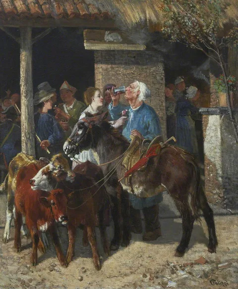 Giuseppe Palizzi, The Calf Merchant