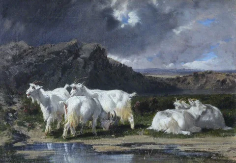 Giuseppe Palizzi, White Goats