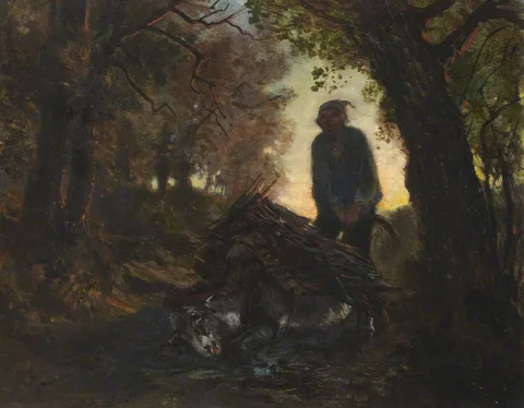 Giuseppe Palizzi, The Fallen Donkey