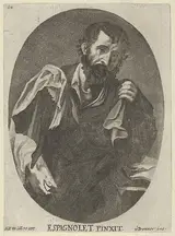Anton Joseph von Prenner, A man, possibly a scholar or philosopher, plate 64 from a portfolio of reproductions of the Imperial Gallery of Paintings in Vienna