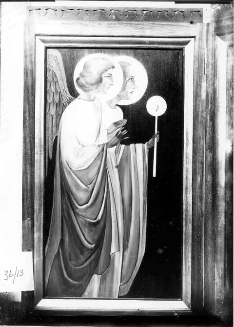 Joan Collette, Photograph of a painting of angels