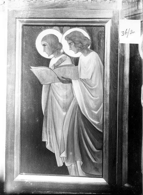 Joan Collette, Photograph of a painting of angels