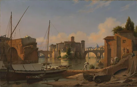 Otto Wagner, The Tiber Island and Ponte Rotto in Rome