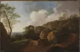 Johann Georg Wagner, Landscape with Sunken Roads