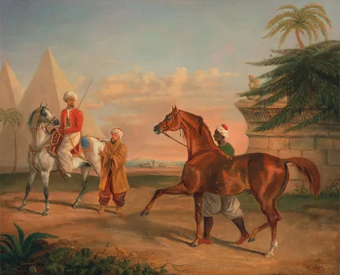 George Henry Laporte, Mameluke purchasing an Arabian stallion