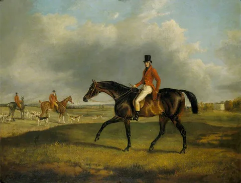 George Henry Laporte, Archibald Montgomerie, 13th Earl of Eglinton PC, KT (1812-1861) on Horseback