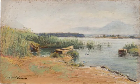 Gustav von Bechtolsheim, Boat at lakeside