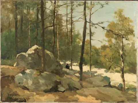J.H. Weissenbruch, Wooded View near Barbizon