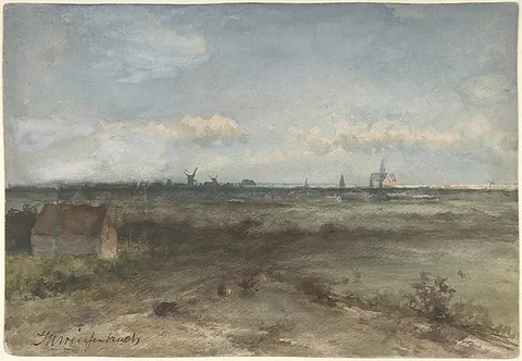 J.H. Weissenbruch, View of Haarlem from the Dunes