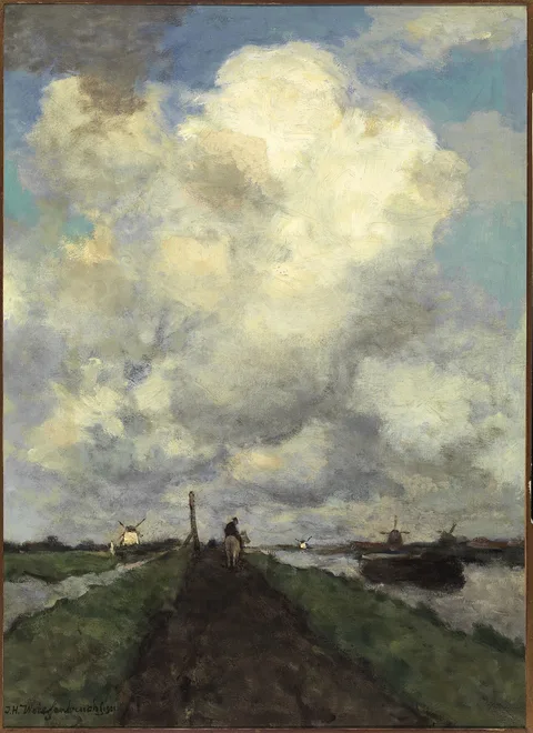 J.H. Weissenbruch, The white cloud