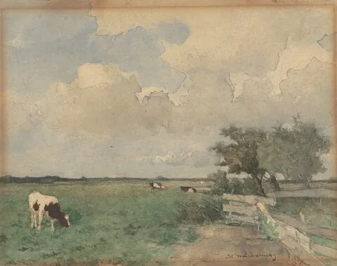 J.H. Weissenbruch, Landscape with a Cow