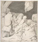 Cornelis Bega, Peasants Gathered at an Inn