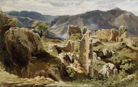 Giovanni Costa, Ruins in the Colli Albani