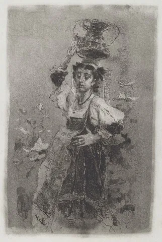 Mosè Bianchi, Ciociara [Peasant Woman of the Campagna]