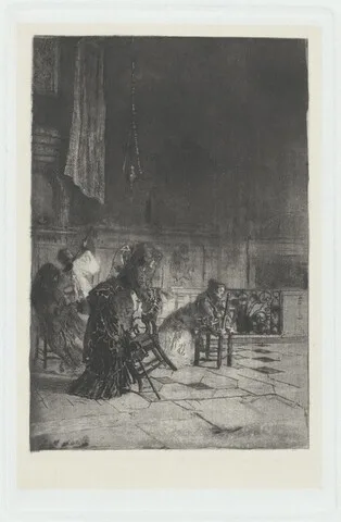 Mosè Bianchi, Intérieur d'église à Milan [Interior of a Church in Milan]