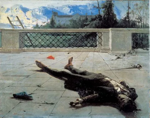 Mosè Bianchi, After the Duel