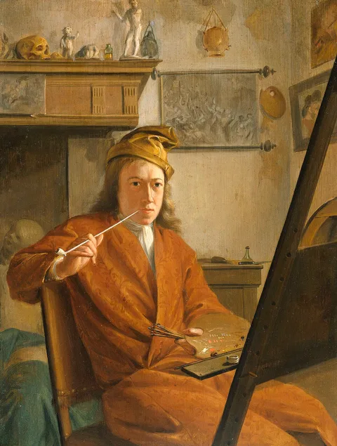 Aert Schouman, Portrait of a Painter, perhaps the Artist Himself