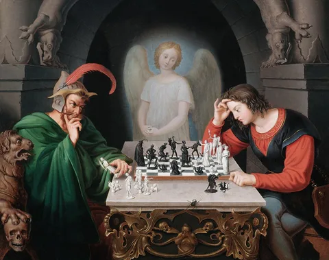 Moritz Retzsch, The chess players