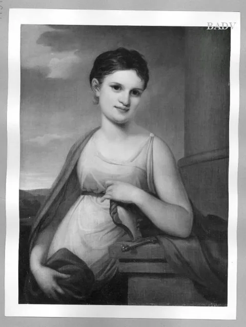 Moritz Retzsch, Portrait of the actress Friederike Unzelmann