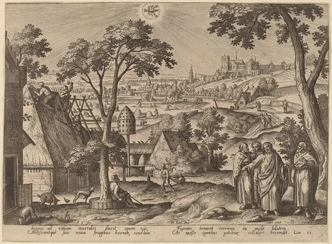 Adriaen Collaert, "He that layeth up treasure for himself..." (Cancer)