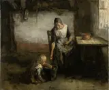 Jacob Simon Hendrik Kever, Woman Peeling Potatoes