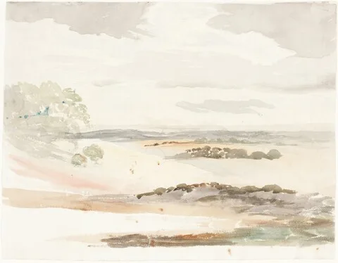 Cornelius Varley, An Extensive View in Shropshire