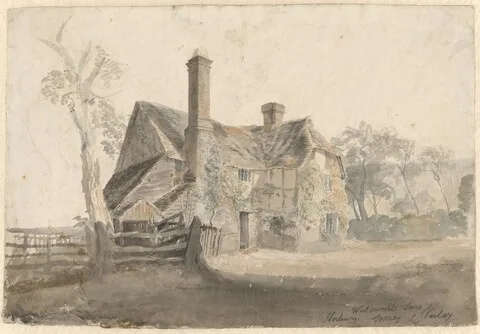 Cornelius Varley, A House, West Humble Lane, Norbury, Surrey