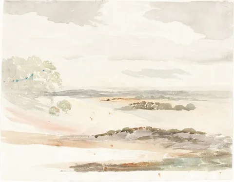 Cornelius Varley, An Extensive View in Shropshire
