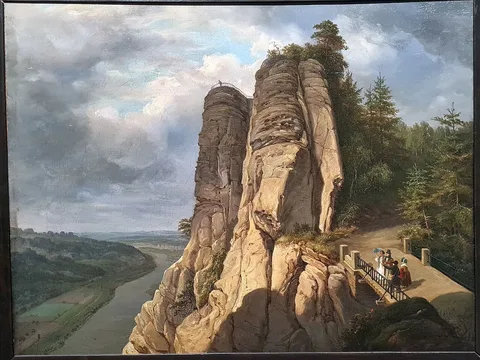 Traugott Faber, Die Bastei im Elbesandsteingebirge