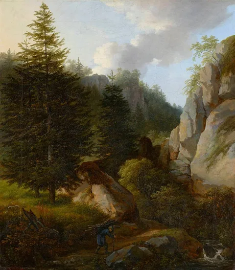 Traugott Faber, Morning in the Saxon Switzerland