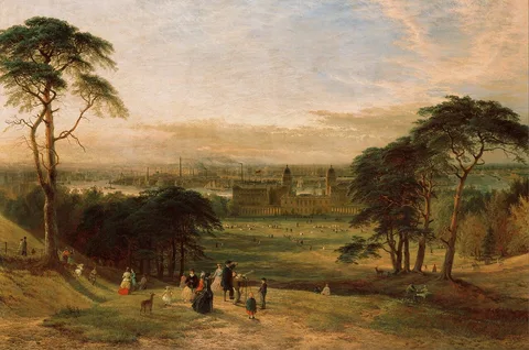 Henry Dawson, London from Greenwich Hill
