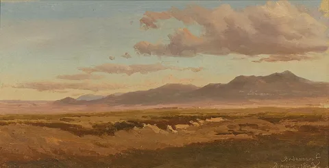 Willem Bodemann, View at the Roman Campagna