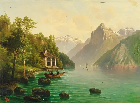 Anton Pick, The Tellskapelle on Lake Lucerne