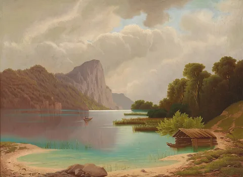 Anton Pick, View of the Mondsee