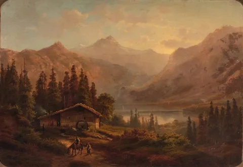 Georg Engelhardt, Old Mill in the Alps
