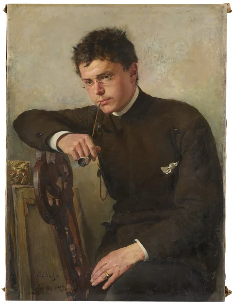 Oskar Bluhm, Portrait of Hermann Dischler