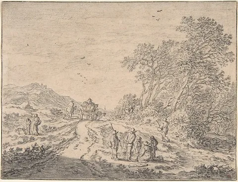 Pieter Molijn, Figures on a Road