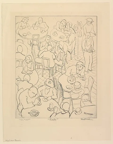 Mortimer Borne, Café