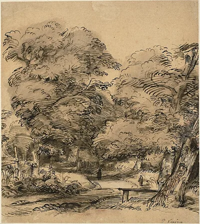 Philips Koninck, A Path in the Woods