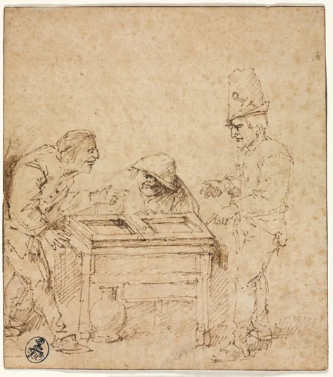 Philips Koninck, The Tric-Trac Players