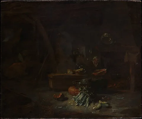 Willem Kalf, Interior of a Kitchen