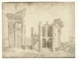 Cornelis Cort, Gezicht op het Forum van Nerva