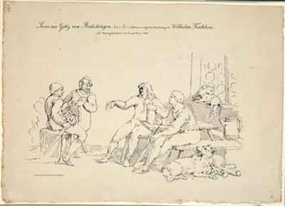 Franz Pforr, Act 1, Scene 1 from Götz van Berlichingen