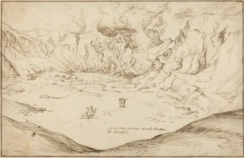 Joris Hoefnagel, Forum Vulcani: The Hot Springs at Pozzuoli