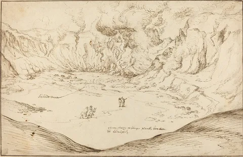 Joris Hoefnagel, Forum Vulcani: The Hot Springs at Pozzuoli