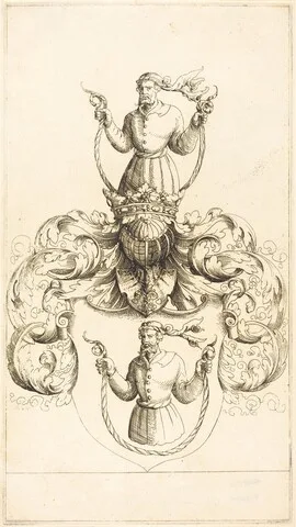 Augustin Hirschvogel, Coat of Arms of Unknown Man
