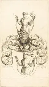 Augustin Hirschvogel, Coat of Arms of Unknown Man