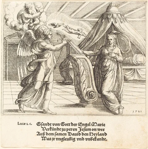 Augustin Hirschvogel, The Annunciation