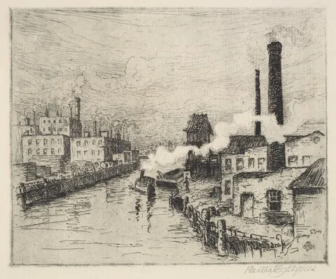 Bertha Jaques, Factories on the Chicago River