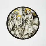 Hans Leonhard Schäufelein, Roundel with Christ Taking Leave of His Mother